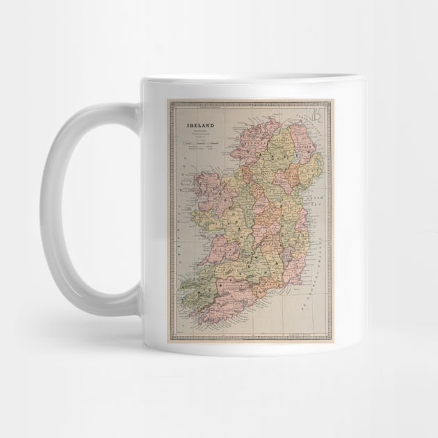 Vintage Map of Ireland (1883) by Bravuramedia